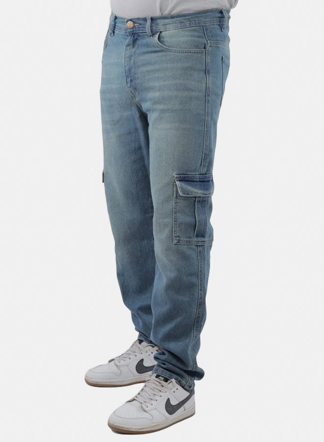 EGY WEAR Men'S Olive Blue Slim Fit Jeans - Image 4